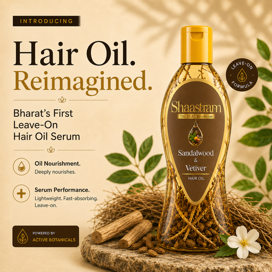 Soothe Dry Itchy Scalp – Sandalwood & Vetiver Herbal Hair Oil with Free Neem Comb