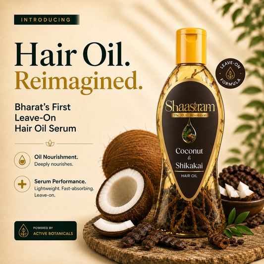 For Dry Scalp – Coconut & Shikakai Herbal Hair Oil (works like serum) with Neem Comb