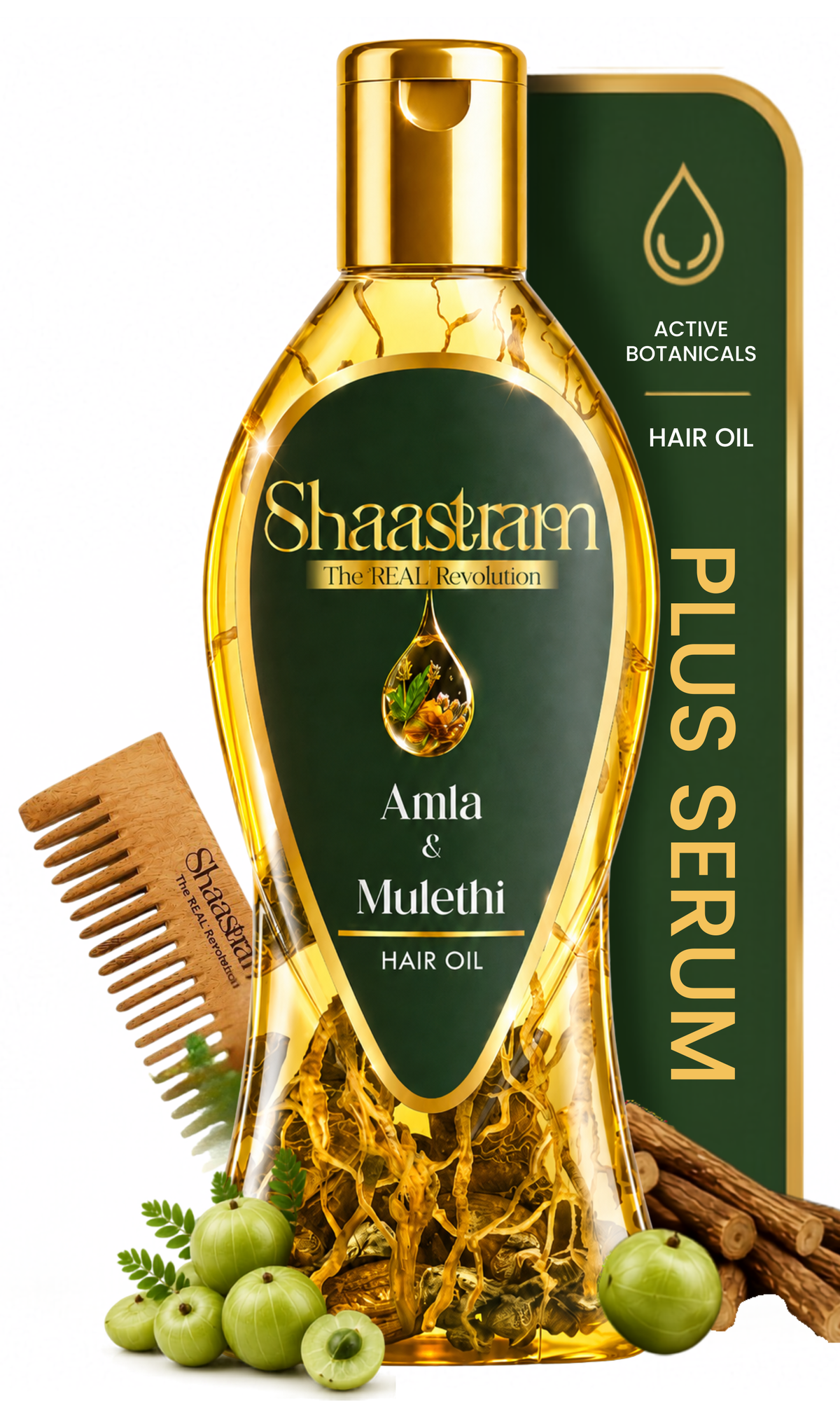 Hair Care Combo - Hair fall control oil + Hair growth oil + Neem Comb