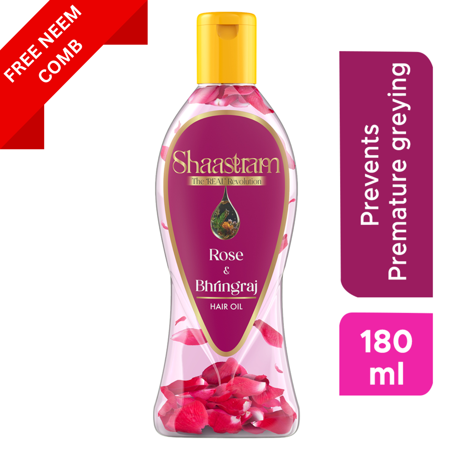 Prevent Grey Hair – Rose & Bhringraj Herbal Hair Oil