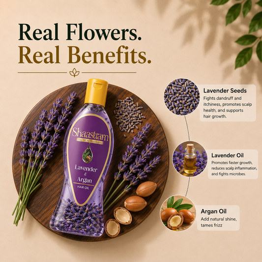 Manage Frizz – Lavender & Argan Herbal Hair Oil with Free Neem Comb