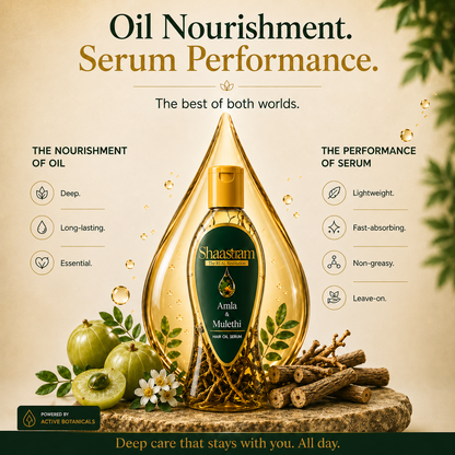 Reduce Hair Fall – Amla & Mulethi Herbal Hair Oil with Free Neem Comb