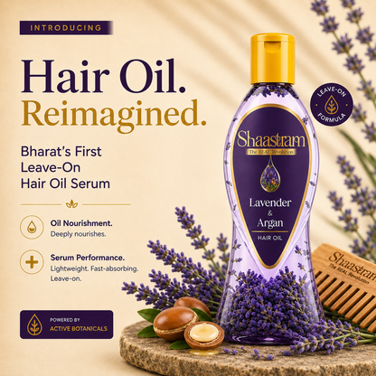 Manage Frizz – Lavender & Argan Herbal Hair Oil with Free Neem Comb