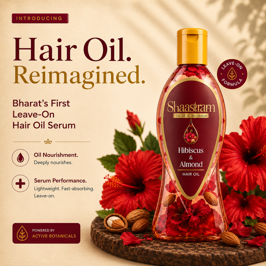 Repair Sun Damage – Hibiscus & Almond Herbal Hair Oil with Neem Comb
