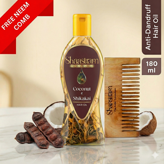 Fight Dandruff – Coconut & Shikakai Herbal Hair Oil