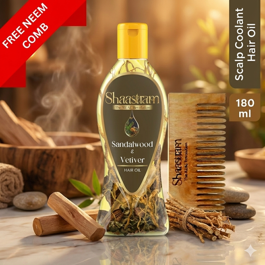 Soothe Dry Itchy Scalp – Sandalwood & Vetiver Herbal Hair Oil