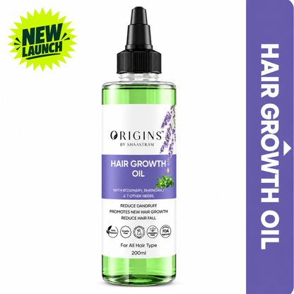 Rosemary Bhringraj Hair Oil 200ml | Hair Growth Oil for Men & Women + Neem Comb